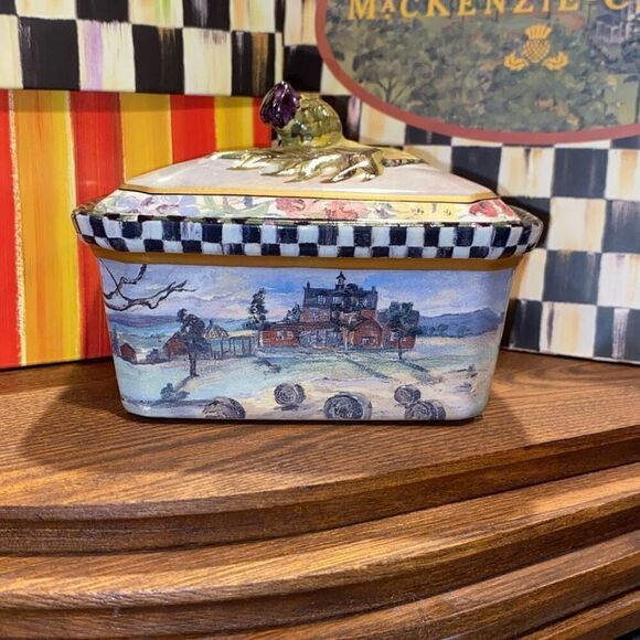 Mackenzie Childs MacLachlan Trinket Box Plus - Picture 3 of 15